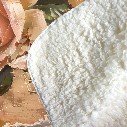 Vintage Roses Sherpa Blanket