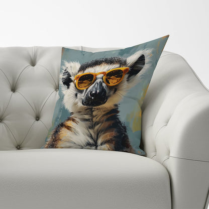 Lemur In Glasses Cushions