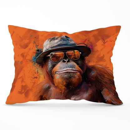 Orangutan In Glasses Cushions