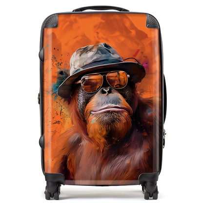 Orangutan In Glasses Suitcase