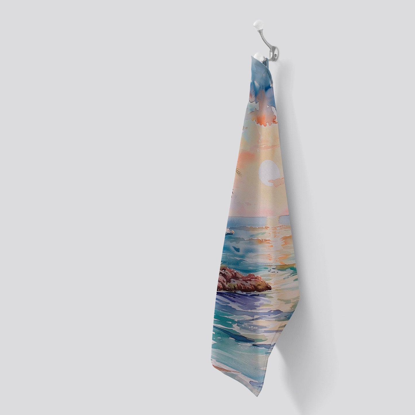 A Peaceful Beach Tea Towel