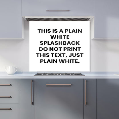 Pure White Kitchen Splashback