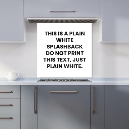 Pure White Kitchen Splashback