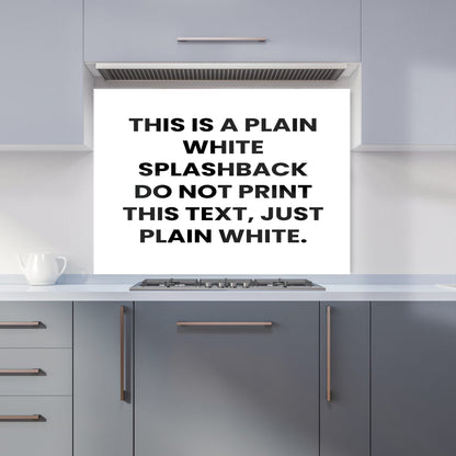 Pure White Kitchen Splashback