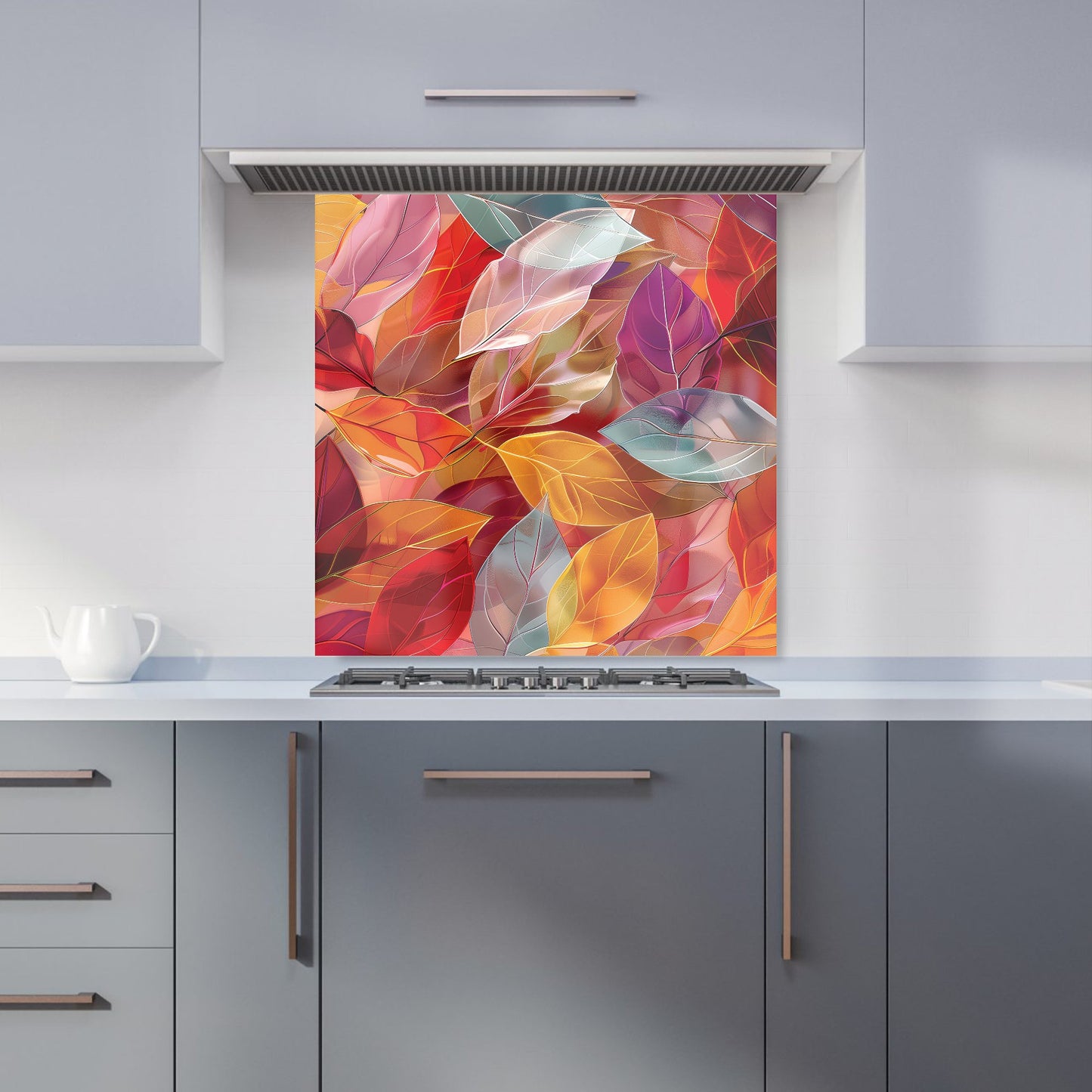 Kaleidoscope of Autumn Leaves Kitchen Splashback