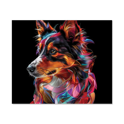 Colorful Collie Dreams Kitchen Splashback