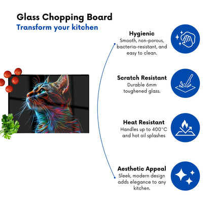 Electric Cat Whiskers Chopping Board