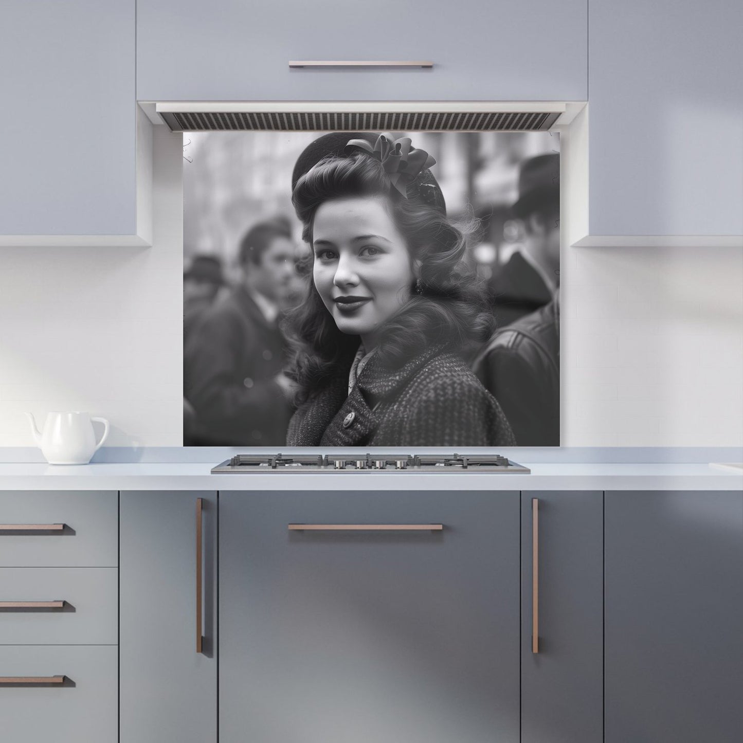 Nostalgic Beauty on the Street Kitchen Splashback