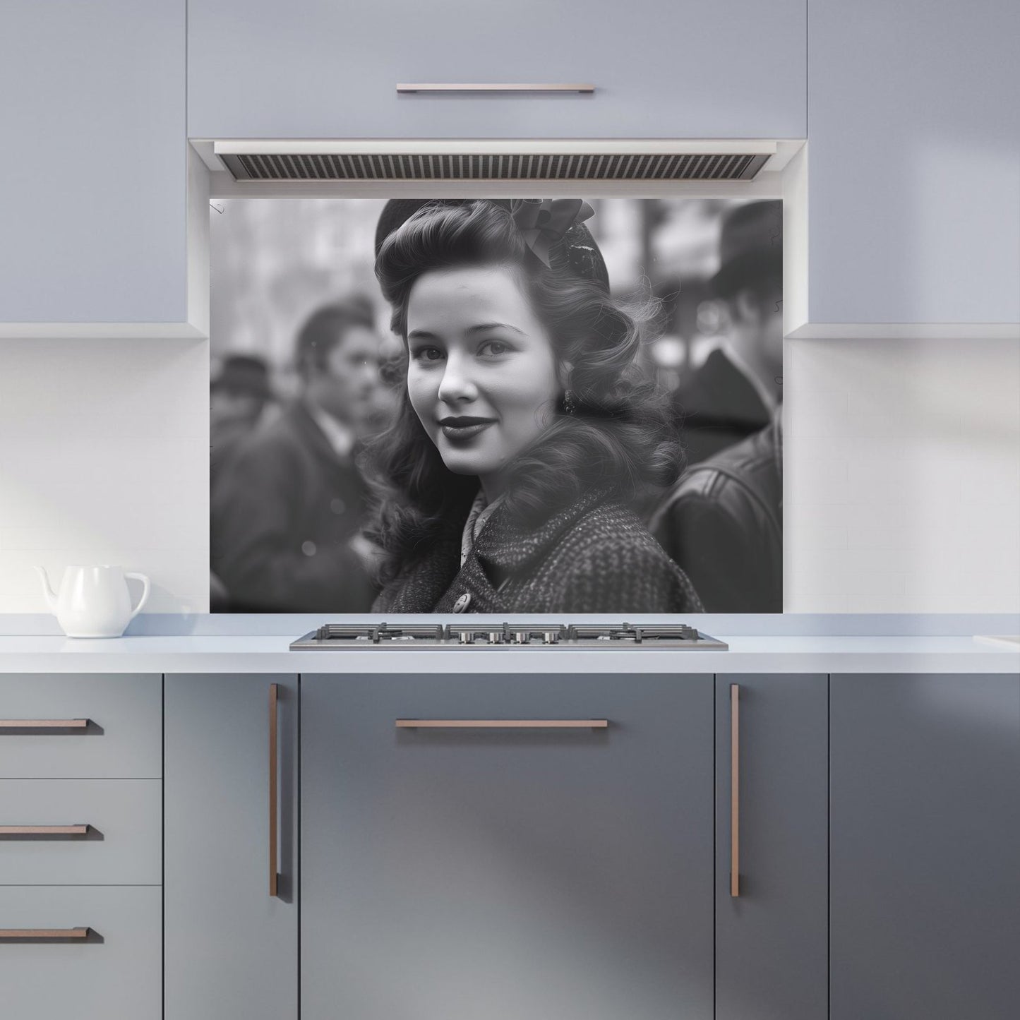 Nostalgic Beauty on the Street Kitchen Splashback