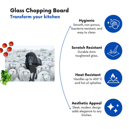 Lion Amidst The Flock Chopping Board