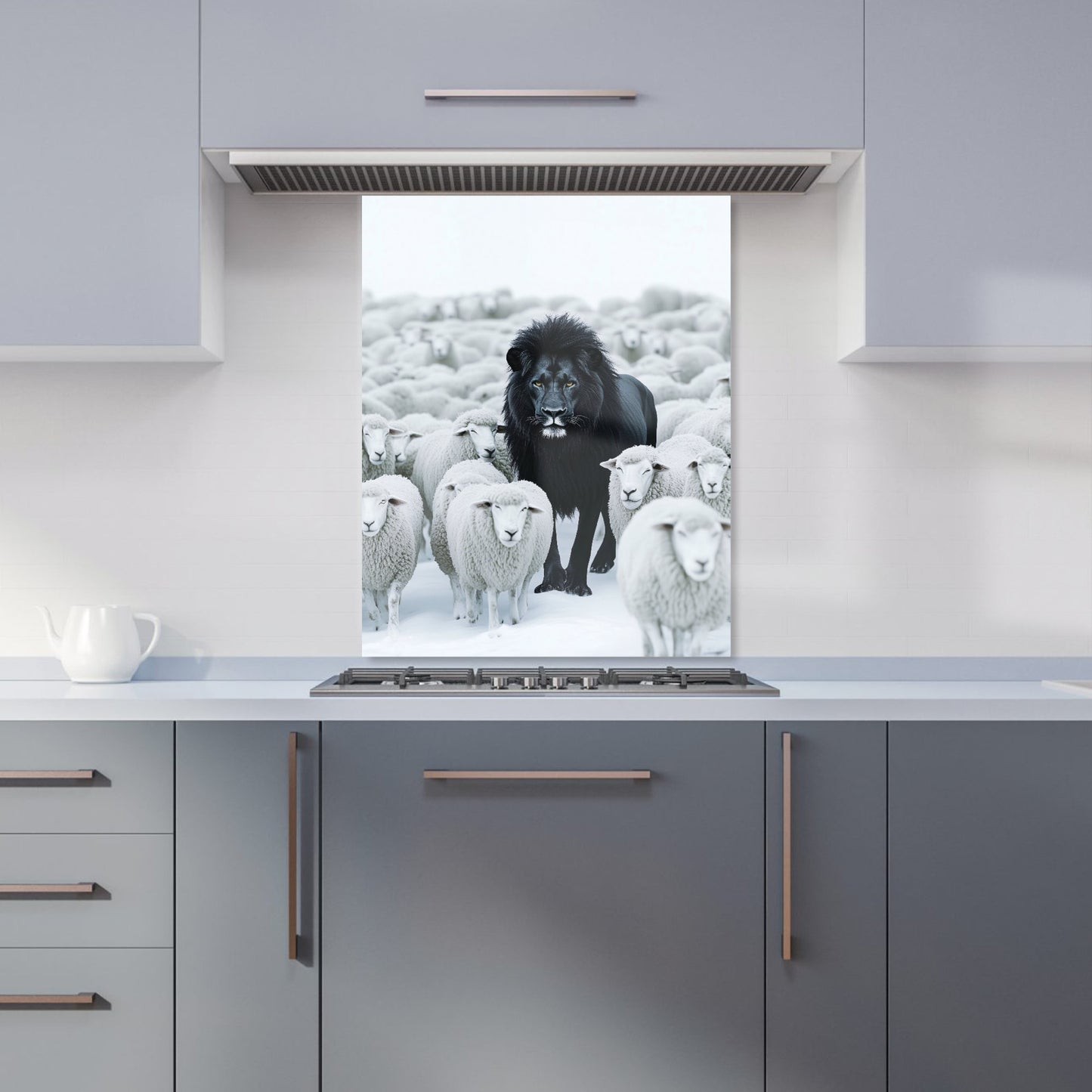 Lion Amidst the Flock Kitchen Splashback