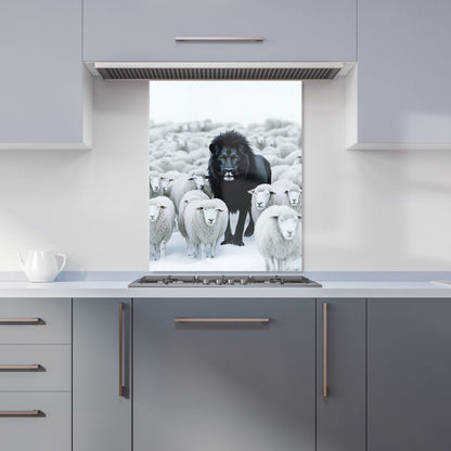Lion Amidst the Flock Kitchen Splashback