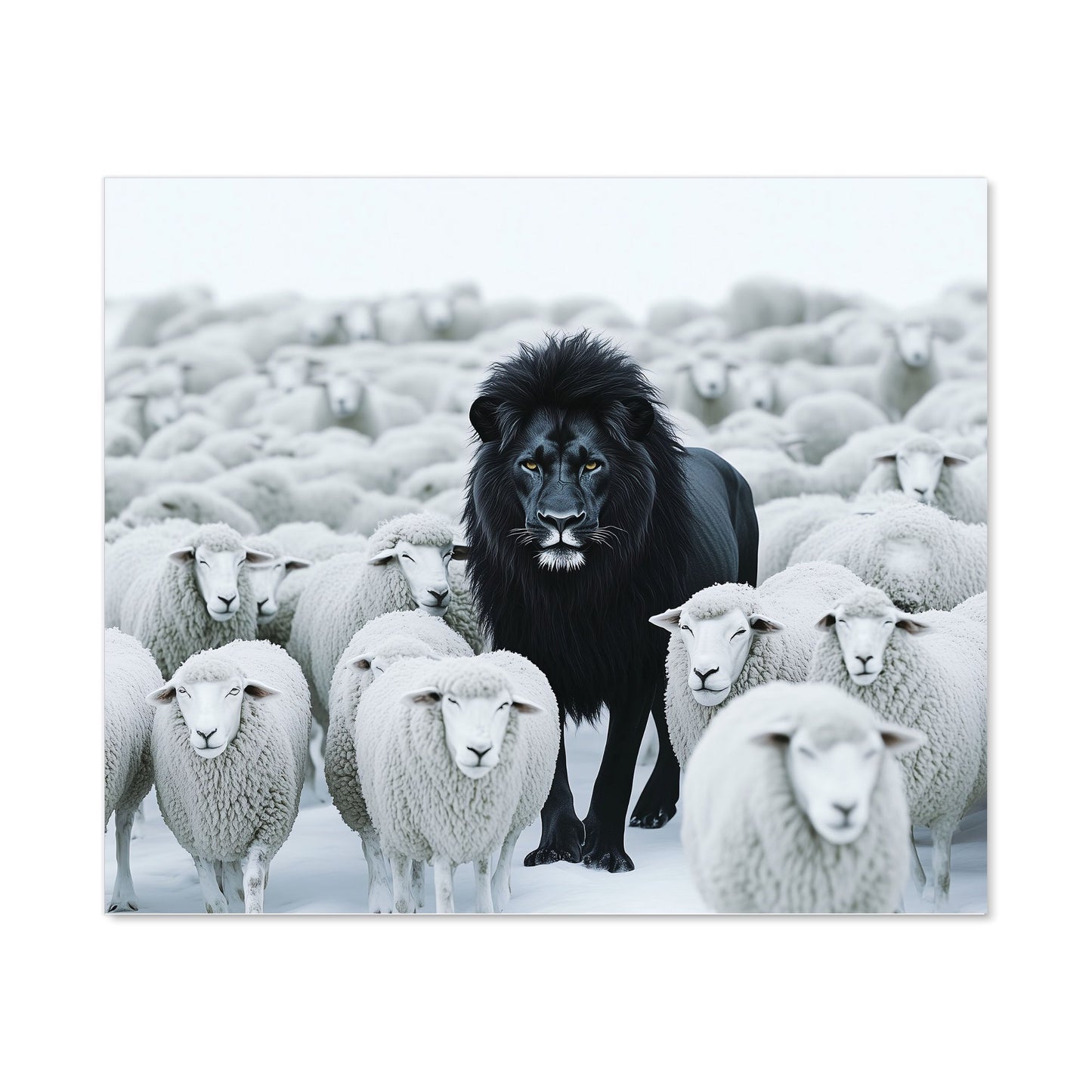 Lion Amidst the Flock Kitchen Splashback