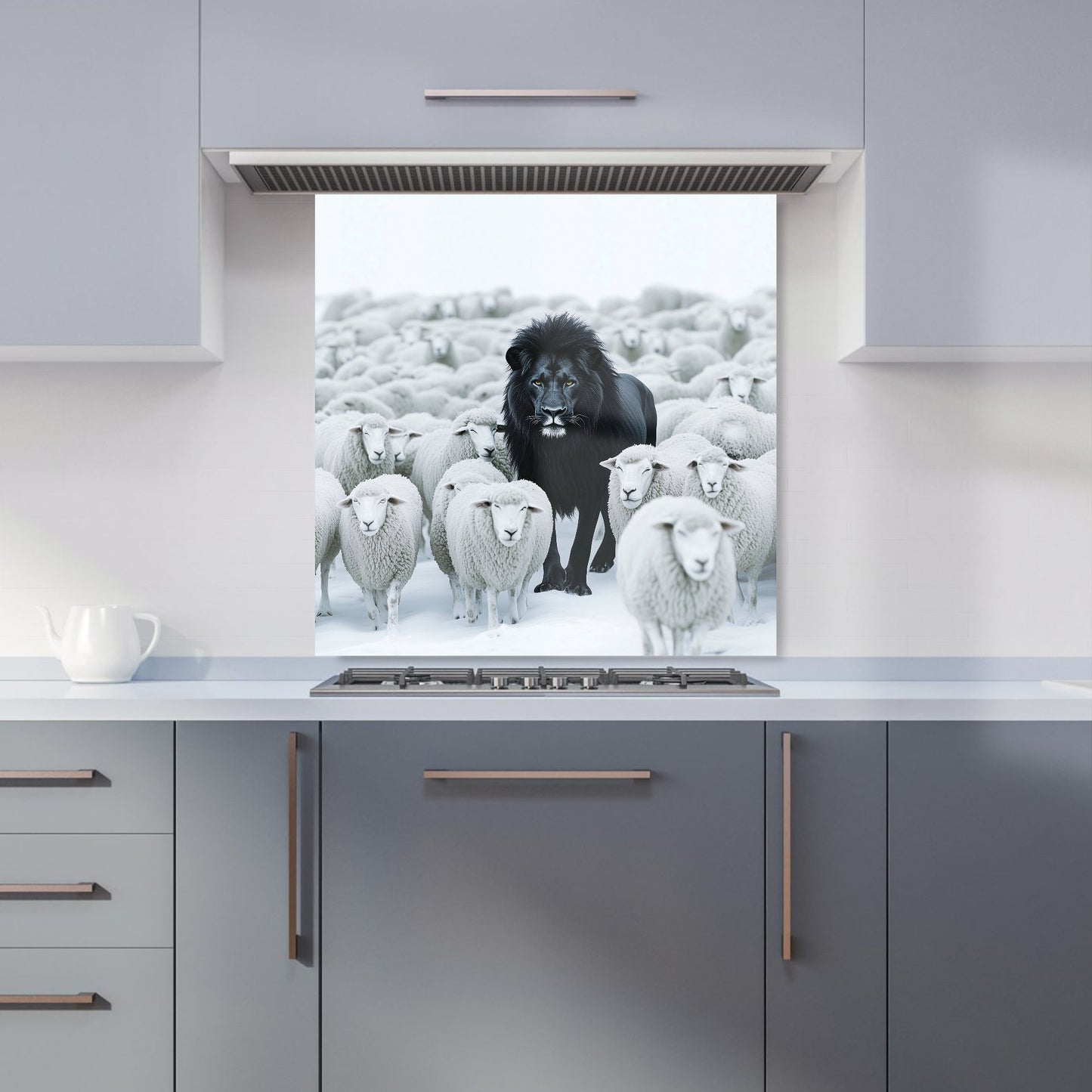 Lion Amidst the Flock Kitchen Splashback