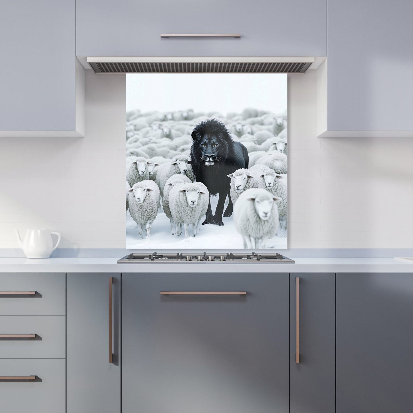 Lion Amidst the Flock Kitchen Splashback
