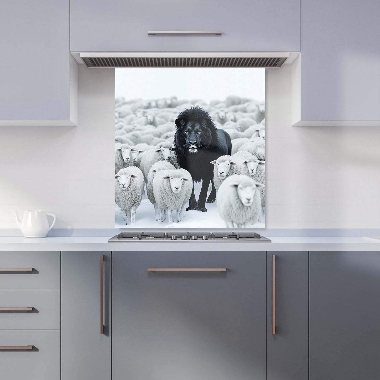 Lion Amidst the Flock Kitchen Splashback