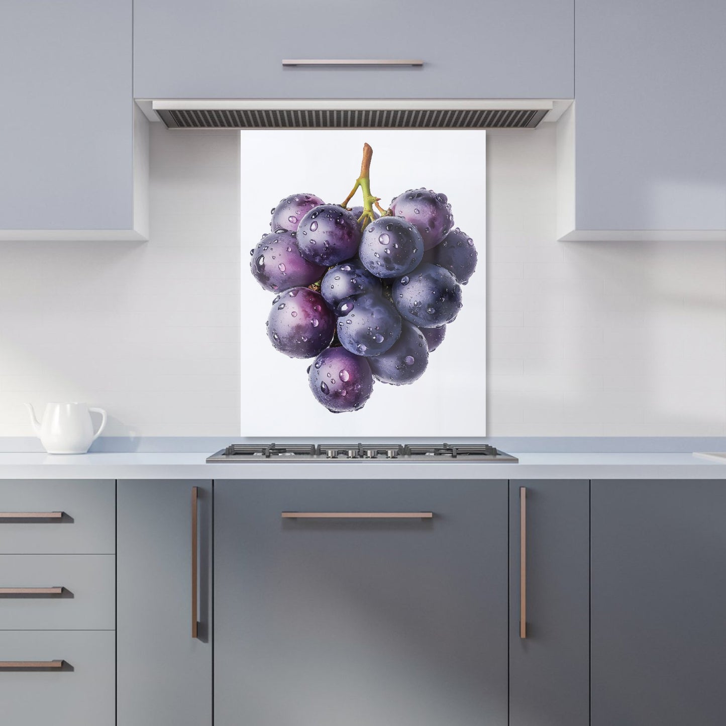 Glistening Grapes Cluster Kitchen Splashback