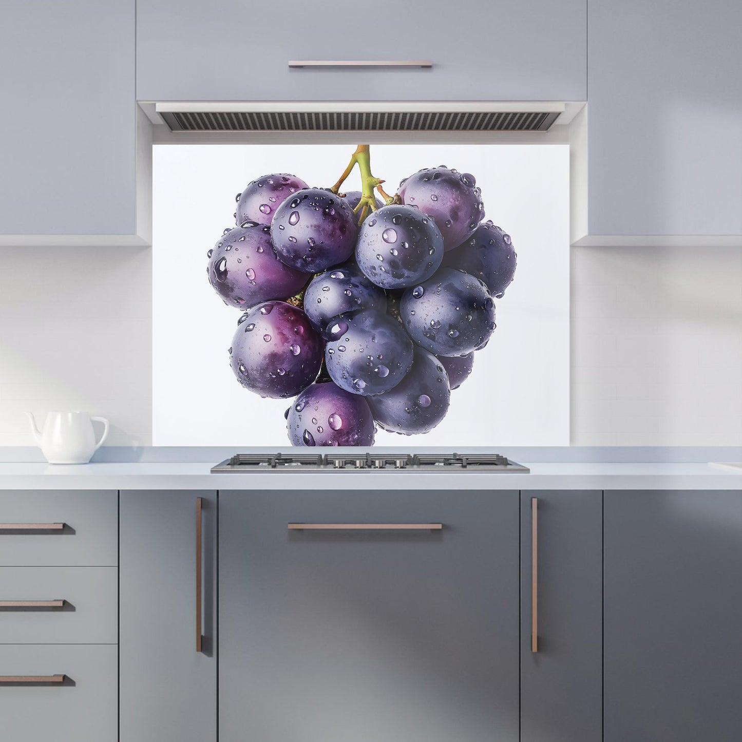 Glistening Grapes Cluster Kitchen Splashback