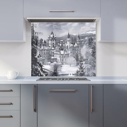 Snow-Covered Balmoral Castle Kitchen Splashback