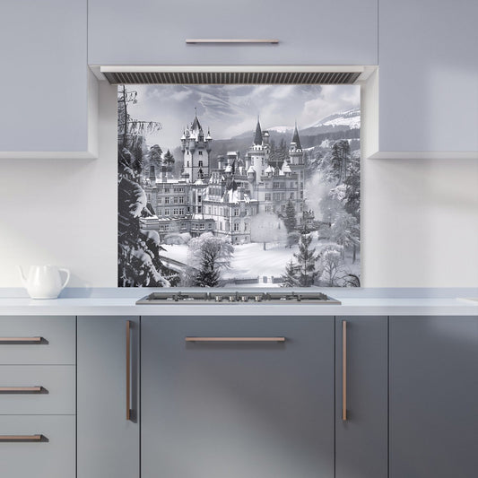 Snow-Covered Balmoral Castle Kitchen Splashback
