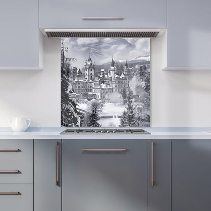 Snow-Covered Balmoral Castle Kitchen Splashback