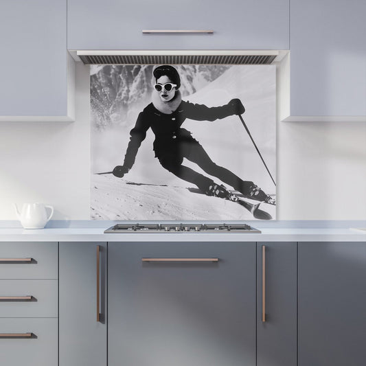Glamorous Slopes of the 60s Kitchen Splashback