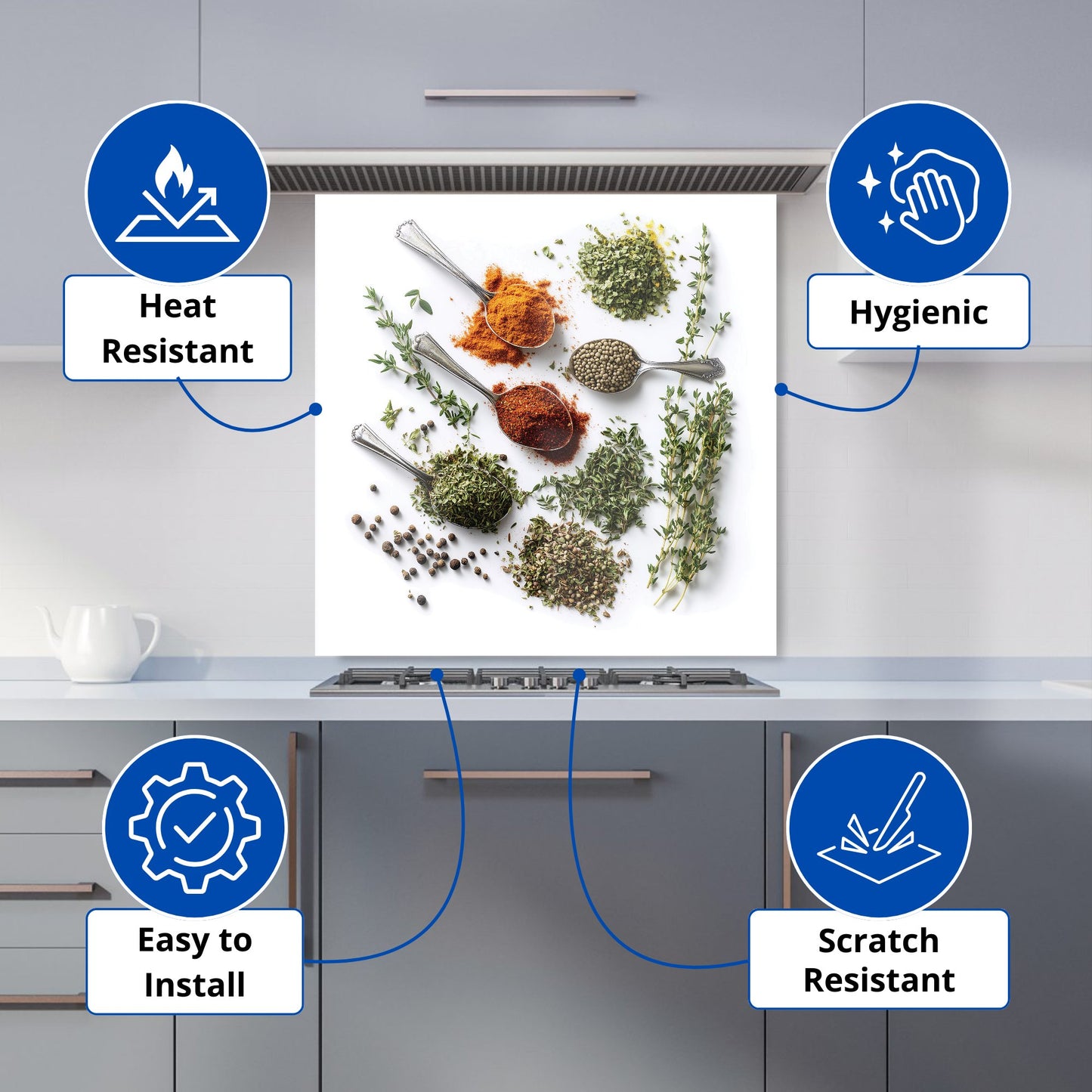 Herbal Essence in Spoons Kitchen Splashback