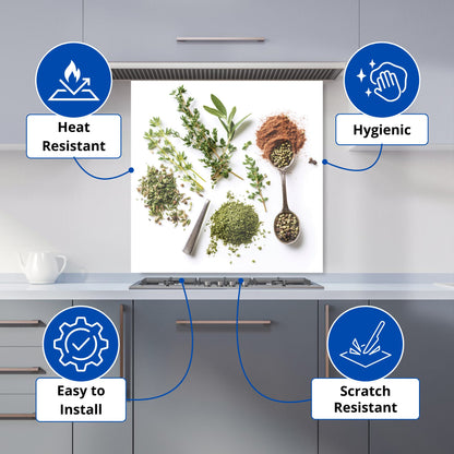 Spice and Herb Medley Kitchen Splashback
