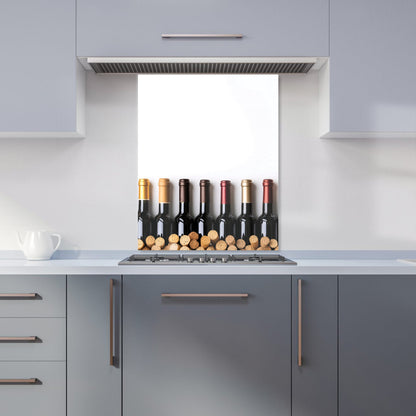Wine Bottles in Harmony Kitchen Splashback