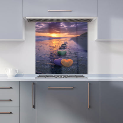 Heartstones at Sunset Kitchen Splashback