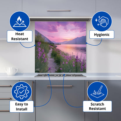 Twilight Path by the Lake Kitchen Splashback