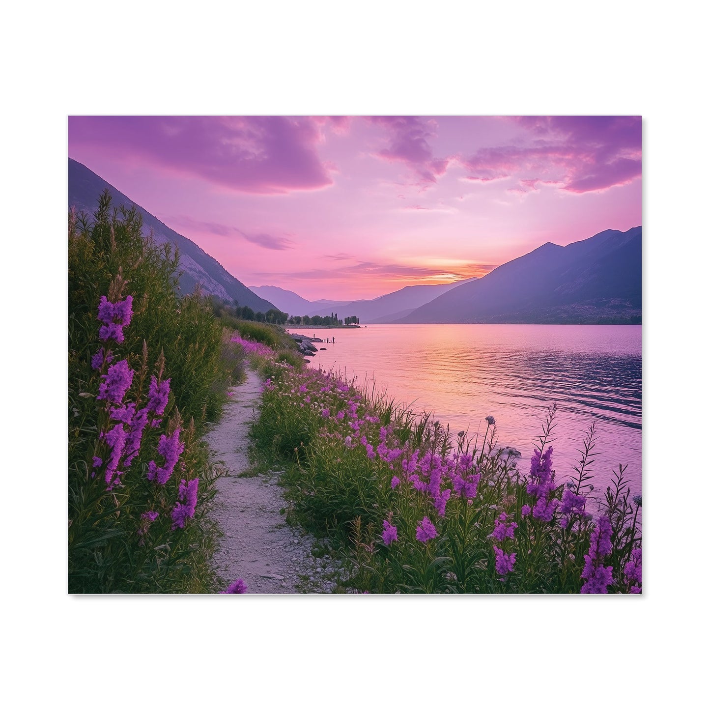 Twilight Path by the Lake Kitchen Splashback