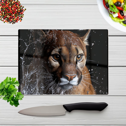 Fierce Puma In Motion Chopping Board