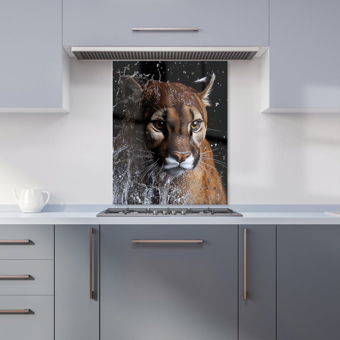 Fierce Puma in Motion Kitchen Splashback