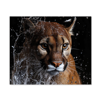 Fierce Puma in Motion Kitchen Splashback