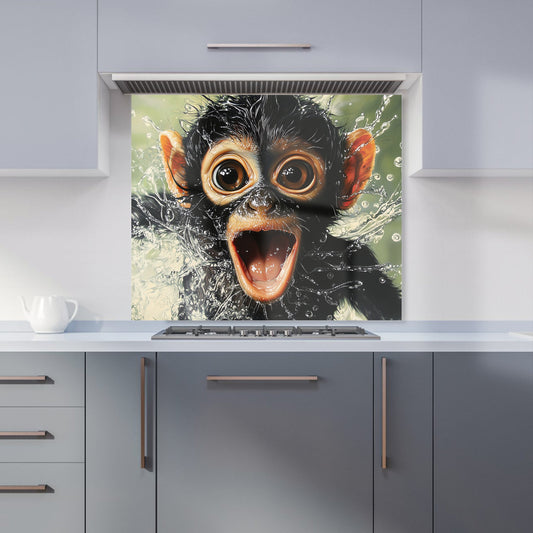 Excited Monkey in the Water Kitchen Splashback