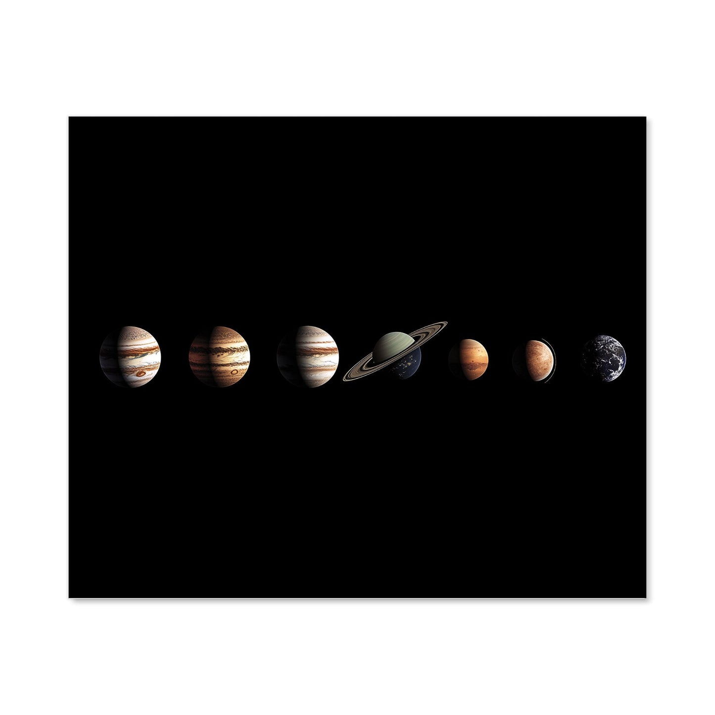 The Solar System in Order Kitchen Splashback