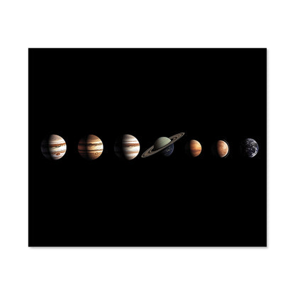 The Solar System in Order Kitchen Splashback