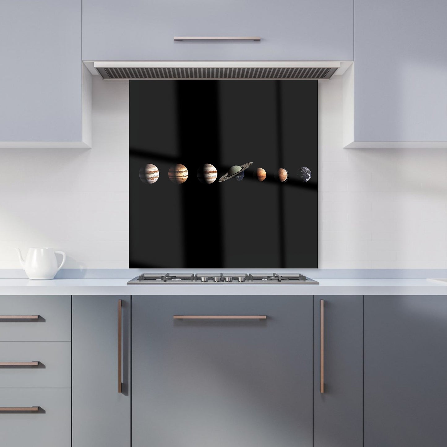 The Solar System in Order Kitchen Splashback