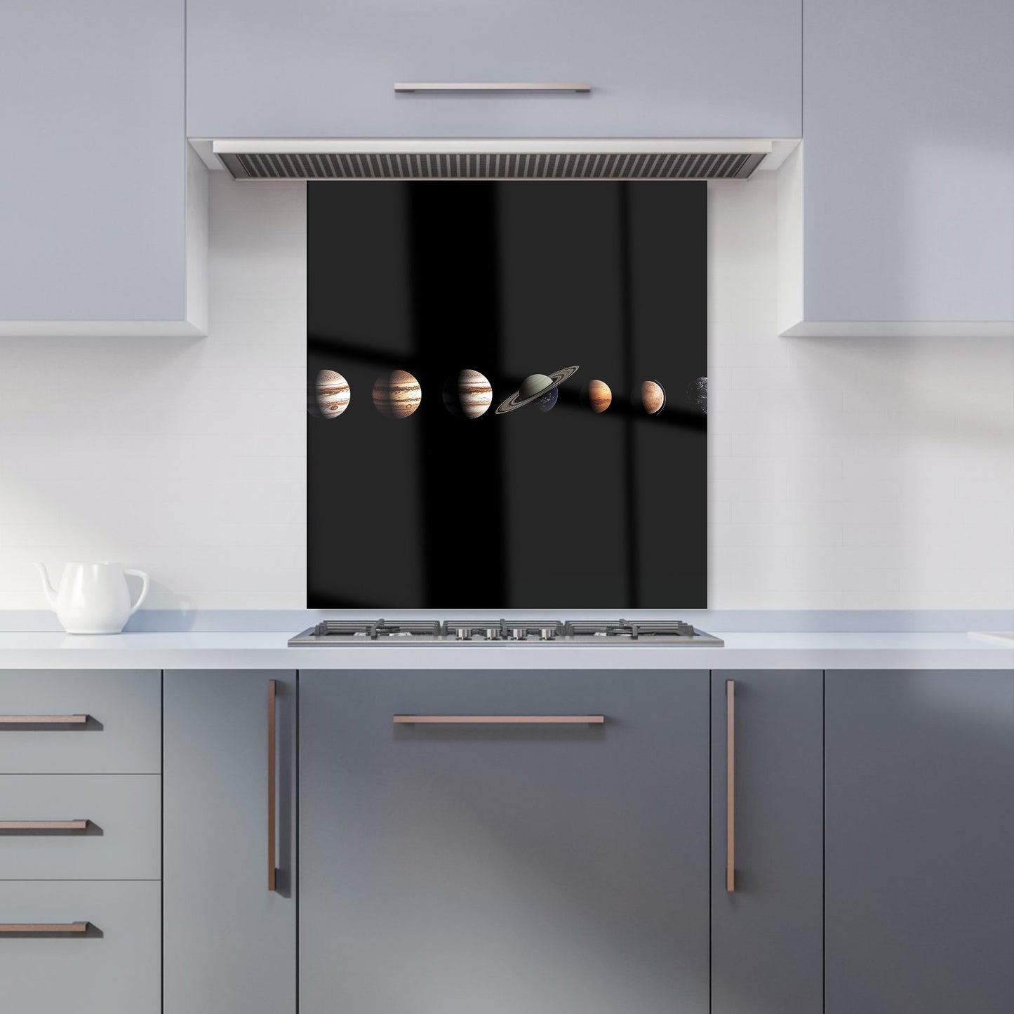 The Solar System in Order Kitchen Splashback