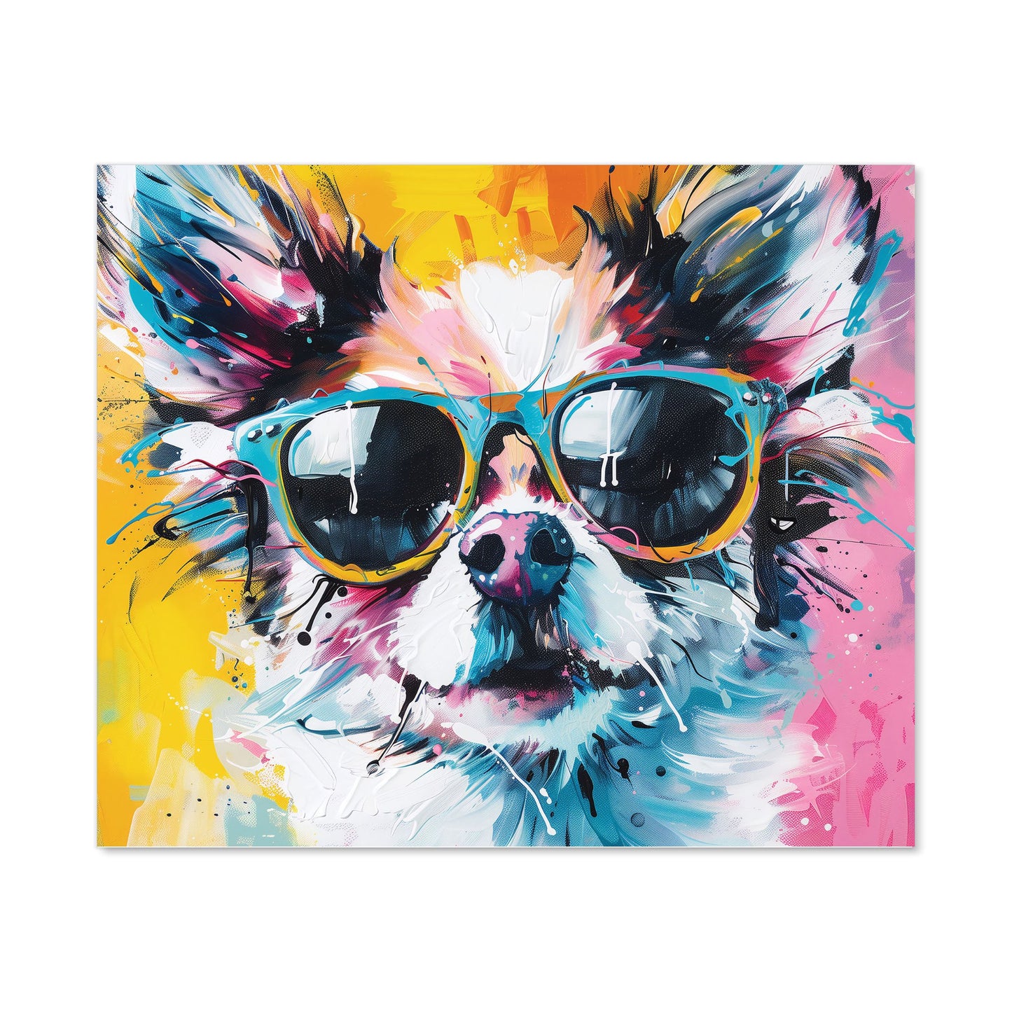 Chic Chihuahua in Sunglasses Kitchen Splashback