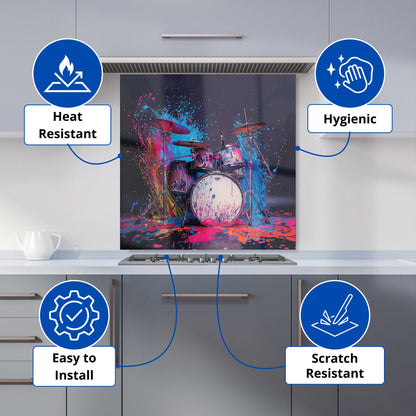Drumbeat Colours Kitchen Splashback