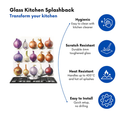Onion Spectrum: Nature’s Palette Kitchen Splashback