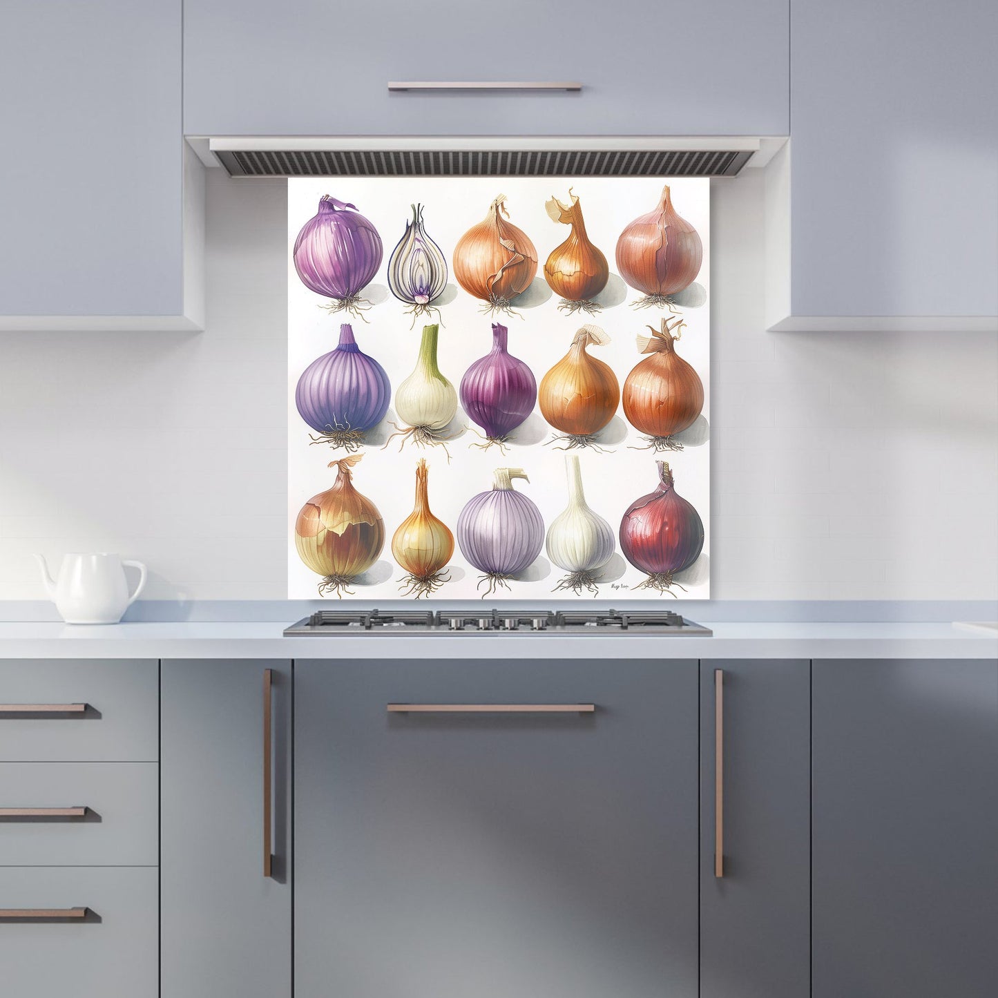 Onion Spectrum: Nature’s Palette Kitchen Splashback