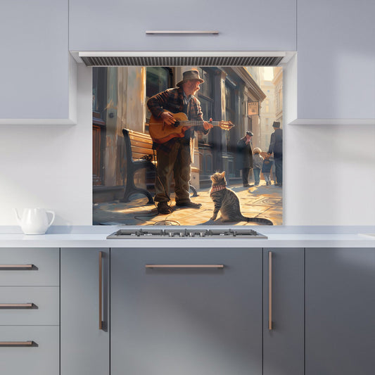 Busker's Melody and the Cat Kitchen Splashback