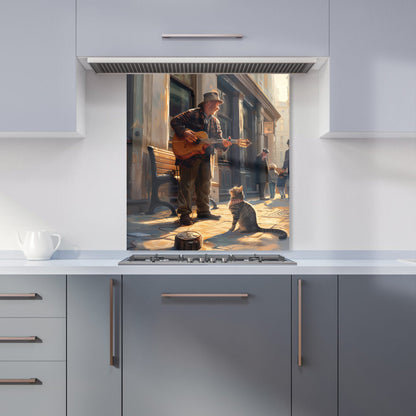 Busker's Melody and the Cat Kitchen Splashback