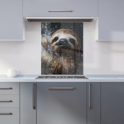 Gleeful Sloth Splashart Kitchen Splashback