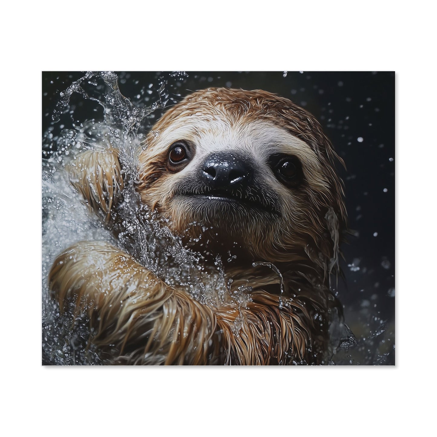 Gleeful Sloth Splashart Kitchen Splashback