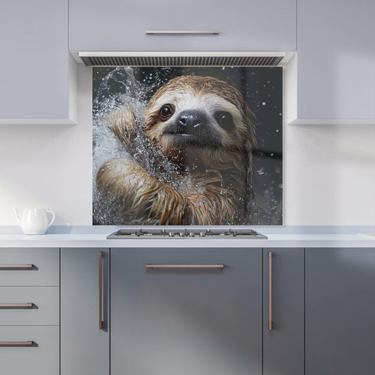 Gleeful Sloth Splashart Kitchen Splashback