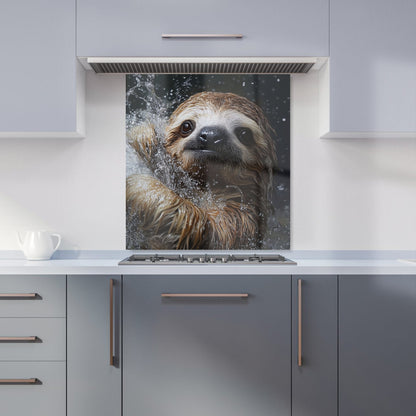 Gleeful Sloth Splashart Kitchen Splashback